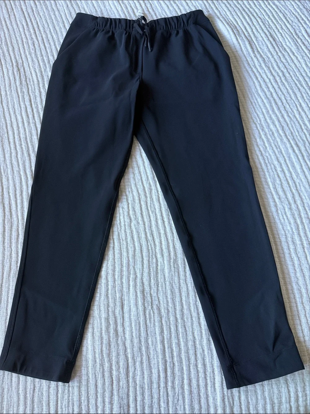 lululemon Mid Rise Women's Black Straight-Leg Drawstring Pants Vintage Style